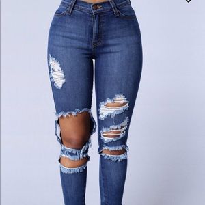 Beach bum jeans- medium blue